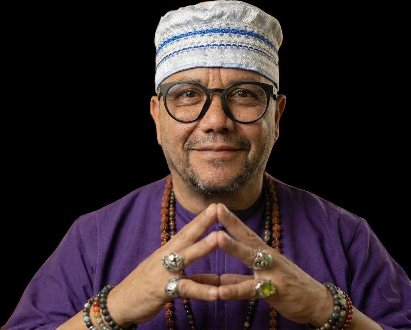 El Maestro, Señor de la Suerte, con las manos en mudra
